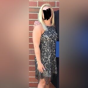 Elegant Black Lace Dress